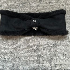 UGG Reversible Leather & Shearling Headband